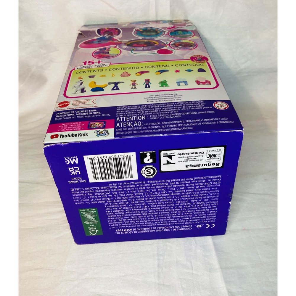 Polly Pocket Space Compact Playset Mattel 15+ Pieces New In Box - Picture 6 of 6